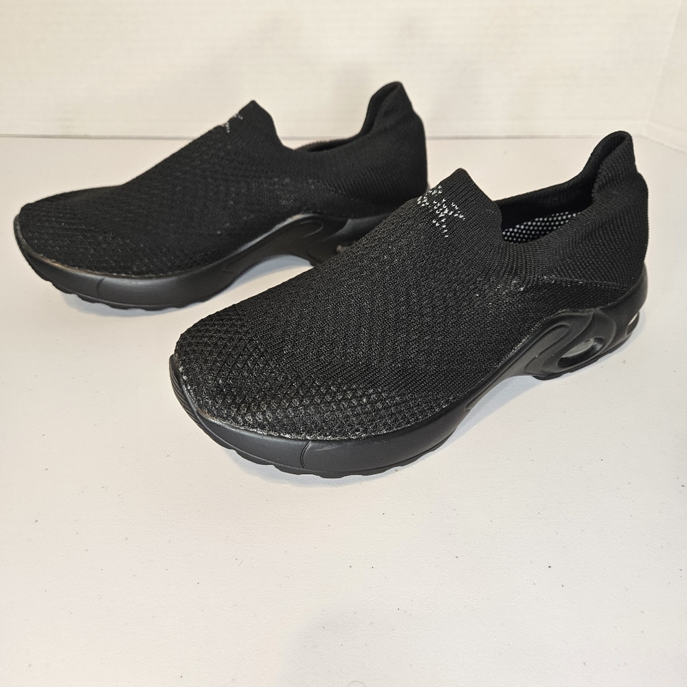 Black Knit Sneaker Shoes Women's